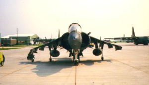 Front view of a Harrier.
