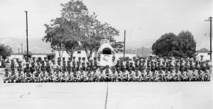 FJ-4B Fury WP-3 and squadron personnel.